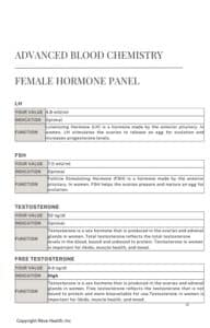 Foundation Protocol Female Hormone Panel